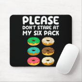 Please Don't Stare At My Six Pack Donuts Abs Funny Muismat (Met muis)