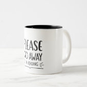Please Go Away I'm Reading Mug – Book Lover (Devant droit)