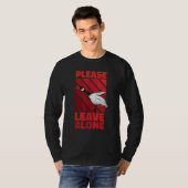 Please Leave Me Alone Canadian Goose Birdwatcher T-shirt (Voorkant volledig)