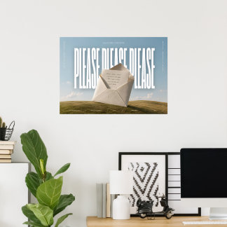 PLEASE PLEASE PLEASE - SC Quote Muur Kunst Poster