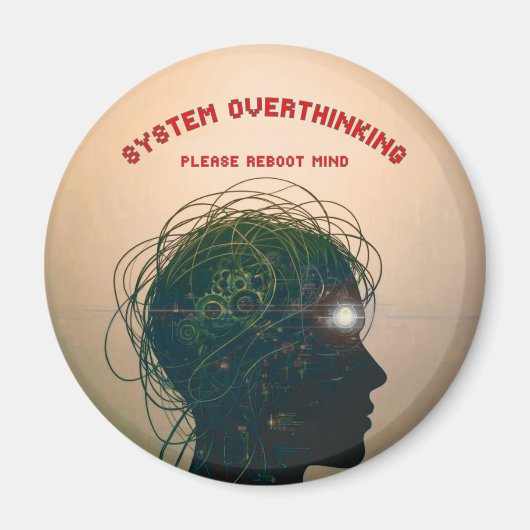 Please Reboot Mind | Digital Logic Magnet Magneet (Voorkant)