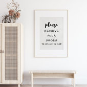 Please Remove Your Shoes Funny Farmhouse Poster