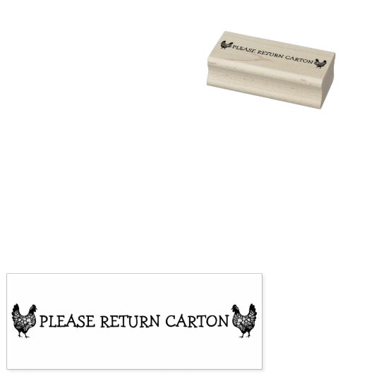 PLEASE RETURN CARTON 	RUBBERSTEMPEL (Gestempeld)