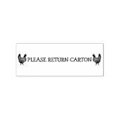 PLEASE RETURN CARTON 	RUBBERSTEMPEL (Afrduk)