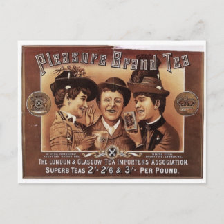Pleasure merk Tea  kunst Briefkaart