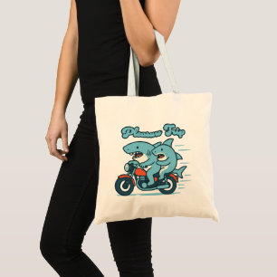 Pleasure Trip Cartoon Shark Collectie Tote Bag