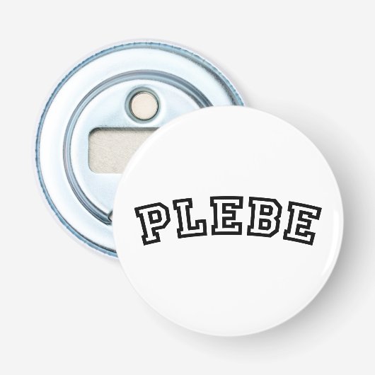 PLEBE BUTTON FLESOPENER (Voorkant)