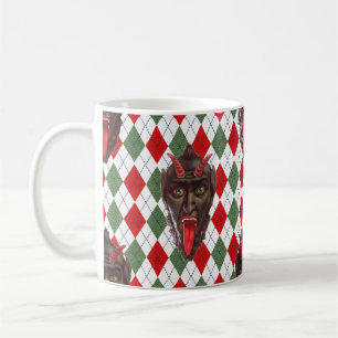 plechtige kerstman krampus koffiemok