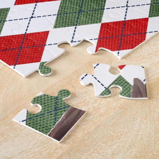 plechtige kerstman krampus legpuzzel (Zijkant)