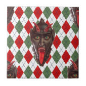plechtige kerstman krampus tegeltje (Voorkant)