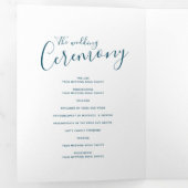 Plechtigheid voor hernieuwing van bruiloft blauwgr drieluik programma (Binnenzijde eerst)