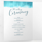 Plechtigheid voor hernieuwing van huwelijk blauwgr drieluik programma (Binnenzijde eerst)