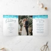 Plechtigheid voor hernieuwing van huwelijk blauwgr drieluik programma (Binnen)