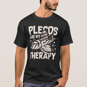 Plecostomus Pleco Fish Aquarium Voedseltank Zebra T-shirt