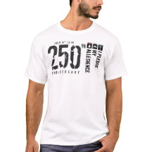Pledge of Allegiance drapeau vertical T-Shirt 250