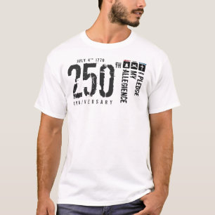 Pledge of Allegiance drapeau vertical T-Shirt 250