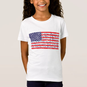 Pledge of Allegience USA Flag T-shirt