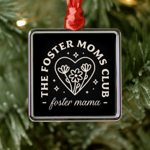 Pleegzorg moeders club hond kat adoptie zwart metalen ornament