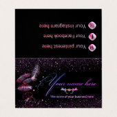 plegada personalizada, con datos personales visitekaartjes (Buitenkant ongevouwen)