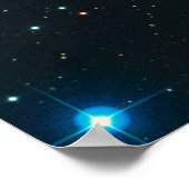 Pleiades Astro Oujda asterisme blauwe ster cluster Poster (Hoek)