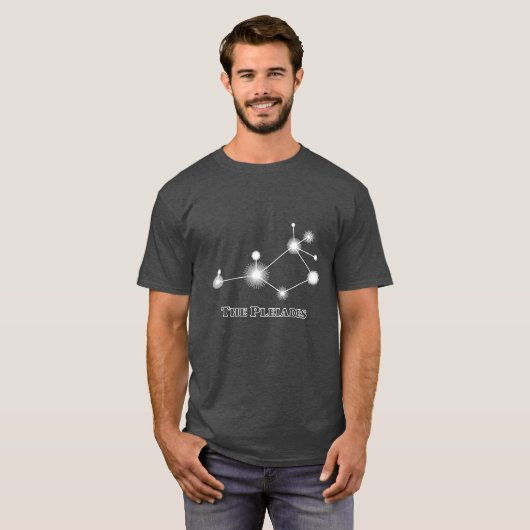Pleiades avec le titre - T-shirts foncé (Devant entier)