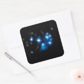 Pleiades Blue Star-cluster Vierkante Sticker (Envelop)