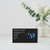 Pleiades Blue Star-cluster Visitekaartje (Staand voorkant)