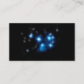 Pleiades Blue Star-cluster Visitekaartje (Achterkant)