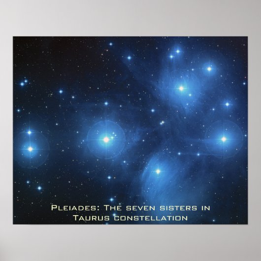 Pleiades Poster Paysage 20" x 16" (Devant)