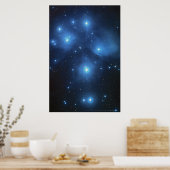 Pleiades Star Cluster 18x12 (16x11) Poster (Keuken)