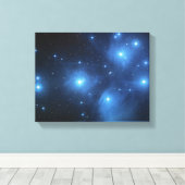 Pleiades Star-cluster Canvas Afdruk (Insitu (Houten vloer))