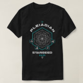 Pleiadian Starseed Light Code Sacred Geometry 111 T-shirt (Design voorkant)