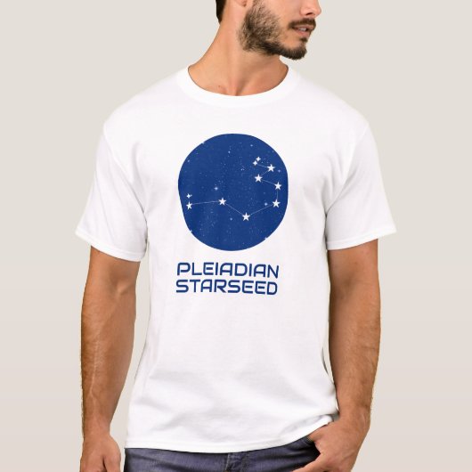 Pleiadian Starseed T-Shirt – Licht & Liefde Design (Voorkant)
