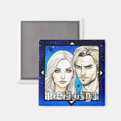 Pleiadians Extra Terrestrials Race met Sterren Magneet (Voorkant / Achterkant)