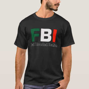Plein Blooded T-shirt noir italien de FBI