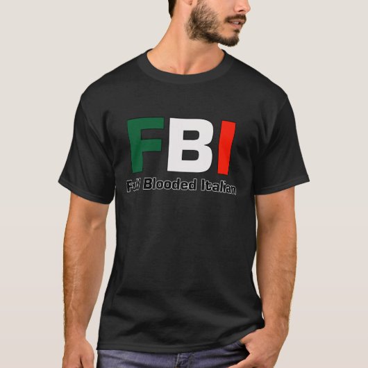 Plein Blooded T-shirt noir italien de FBI (Devant)