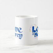 Plein d'amour et de miséricorde, Mug de texte, Mug (Centre)