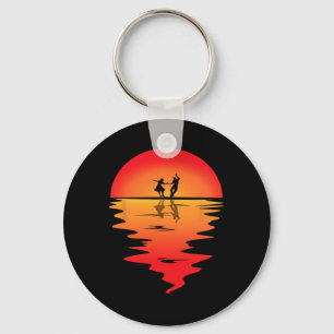 Plein Dansen Sunset Square Danser Plein Sleutelhanger