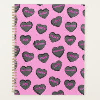 Plein de coeur d'amour Motif rose noir