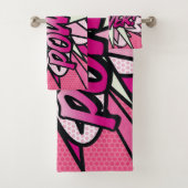 PLEIN POUVOIR Fun Retro Comic Book Pop Art Rose (En situation)