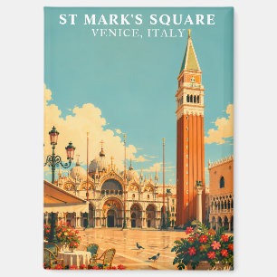 Plein Sint-Marcus Venetië Italië Piazza San Marco Magneet