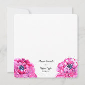 Plein Spaanse huwelijksuitnodiging, Invitación Bod Kaart (Achterkant)