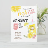 Plein van de limonade, Birthday, Sunshine Kaart (Staand voorkant)