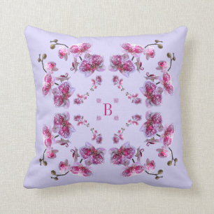 Plein van het Plein van de Rode Violet Orchids Kussen