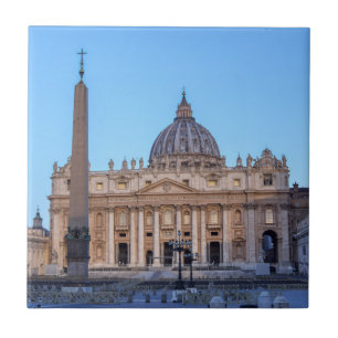 Plein van Sint-Pieter in Vaticaanstad - Rome, Ital Tegeltje