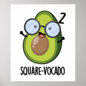 Plein-vocado Funny Avocado Pun Poster (Voorkant)