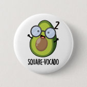 Plein-vocado Funny Avocado Pun Ronde Button 5,7 Cm (Voorkant)