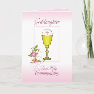 Pleincommunie Goddochter Roze, Kelk Kaart