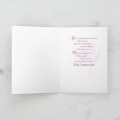 Pleincommuniekaart voor peetdochter, Roze Kaart (Binnen)