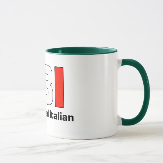 Pleine Blooded tasse de café verte italienne de (Droite)